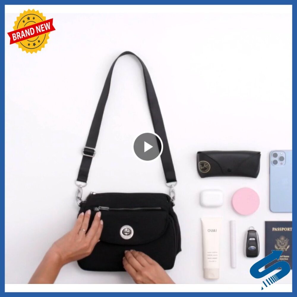 Lightweight Crossbody Travel Purse RFID Water-Resistant Organization Adjustable - Picture 7 of 7